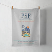 Thumbnail for Palm Springs International Airport (PSP) design on light gray towel