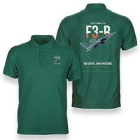 Thumbnail for Dassault Rafale C — F3-R standard design on green double-side polo t-shirt, double-side print