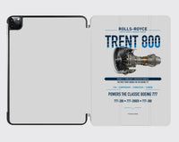 Thumbnail for TRENT 800 design on light gray ipad tablet case