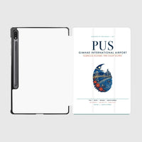 Thumbnail for Gimhae International Airport Busan (PUS) design on white samsung tablet tablet case