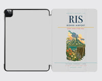 Thumbnail for Rishiri Airport (RIS) design on light gray ipad tablet case