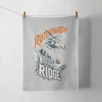 Thumbnail for Rotorwash Writes Across The Ridge design on light gray towel