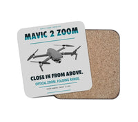 Thumbnail for DJI Mavic 2 Zoom design on light gray 1 piece coaster