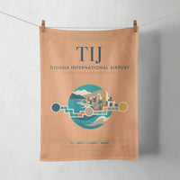 Thumbnail for Tijuana International Airport (TIJ) design on orange towel