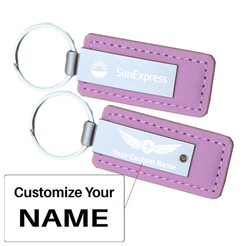 Customisable SunExpress Faux Leather Key Chain - view 7