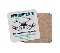 Thumbnail for Skyfront Perimeter 8 design on light gray 1 piece coaster