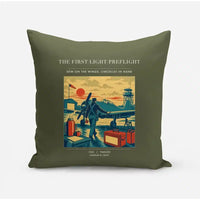 Thumbnail for VINTAGE G4180 - The First Light Preflight - Designed Pillows design on greenarmy