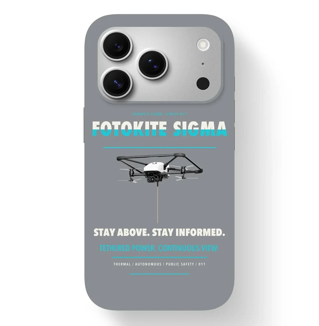 Fotokite Sigma Case design on gray iphone case