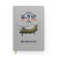 Thumbnail for Piasecki H-21C Shawnee design on light gray notebook