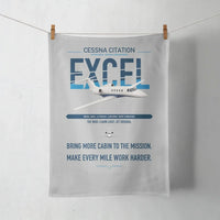 Thumbnail for Cessna Citation Excel design on light gray towel