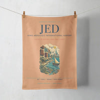 Thumbnail for Jeddah King Abdulaziz International Airport (JED) design on orange towel