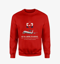 Thumbnail for E-3 Sentry AWACS design on red sweatshirt