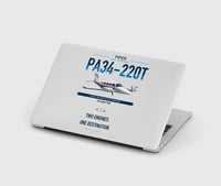 Thumbnail for Piper PA-34-220T Seneca V design on light gray MacBook case