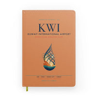 Thumbnail for Kuwait International Airport (KWI) design on orange notebook