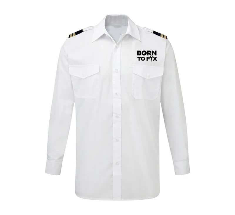 Customisable Born To Fix Airplanes Shirt - view 6
