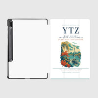 Thumbnail for Billy Bishop Toronto City Airport (YTZ) design on white samsung tablet tablet case