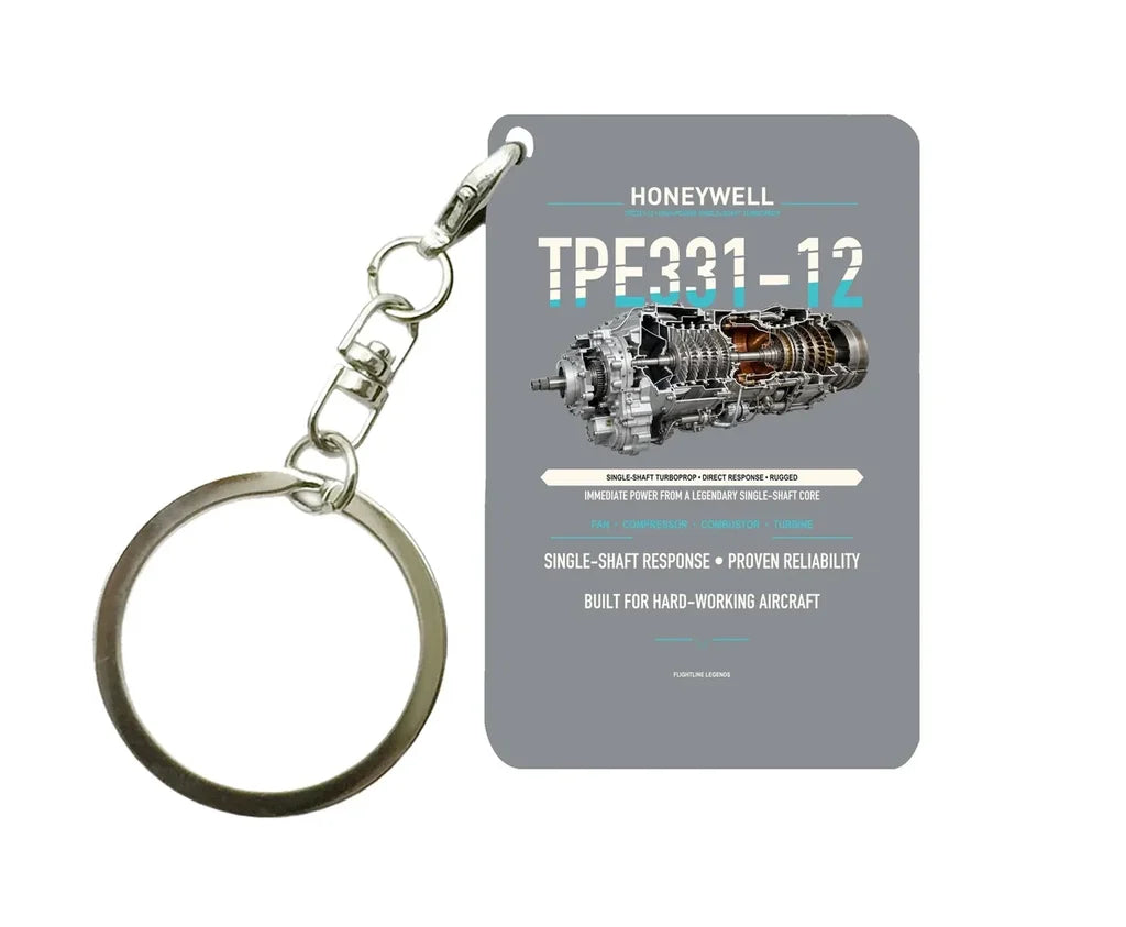 TPE331-12 Key Chain design on gray key chain