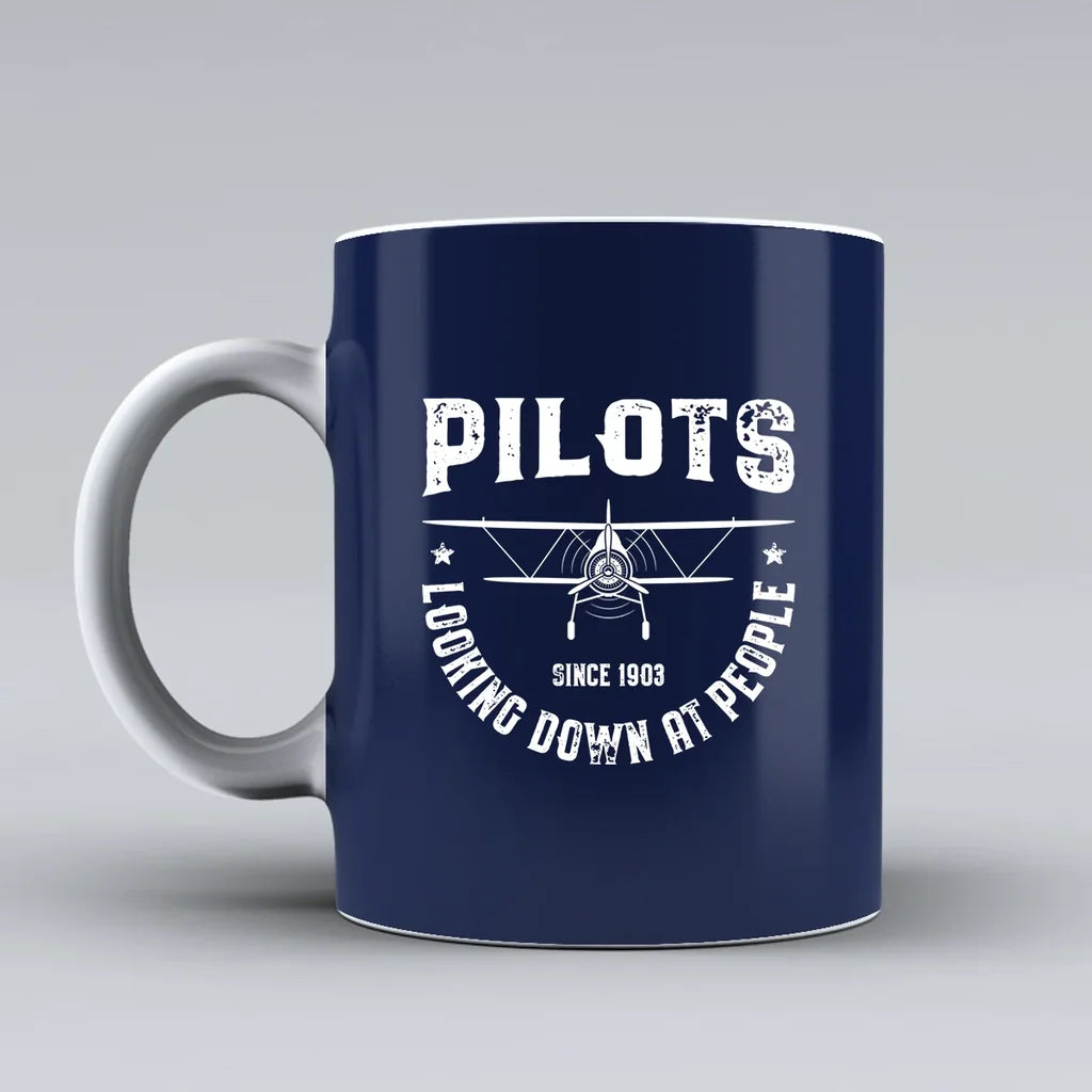 Customisable Pilots Looking Down at People Mug - view 6