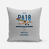 Thumbnail for Piper PA-18 Super Cub design on light gray pillow