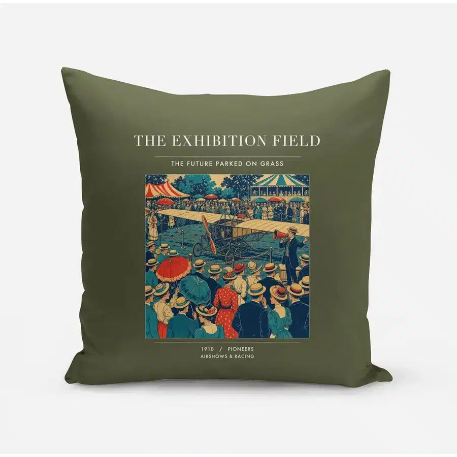 VINTAGE G4322 - The Exhibition Field - Designed Pillows design on greenarmy