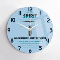 Thumbnail for Ascent AeroSystems Spirit design on light blue no frame wall clock