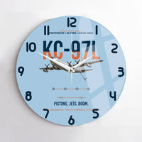Thumbnail for KC-97L STRATOFREIGHTER design on light blue no frame wall clock