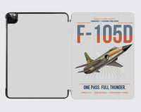 Thumbnail for F-105D Thunderchief design on light gray ipad tablet case