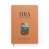 Thumbnail for Hobart Airport (HBA) design on orange notebook