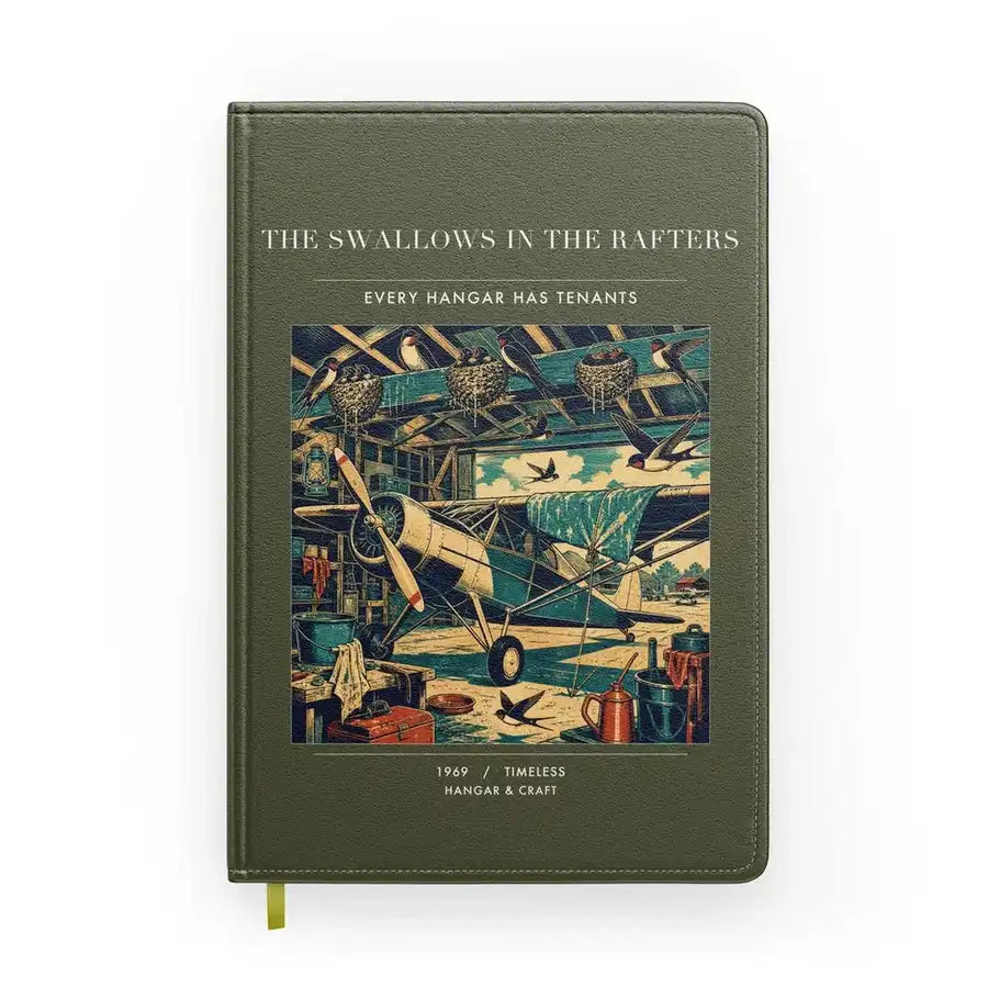 VINTAGE G4269 - The Swallows In The Rafters - Designed Notebooks design on greenarmy