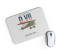 Thumbnail for Fokker D.VII design on light gray rectangle mouse pad