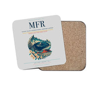 Thumbnail for Rogue Valley International–Medford Airport (MFR) design on light gray 1 piece coaster