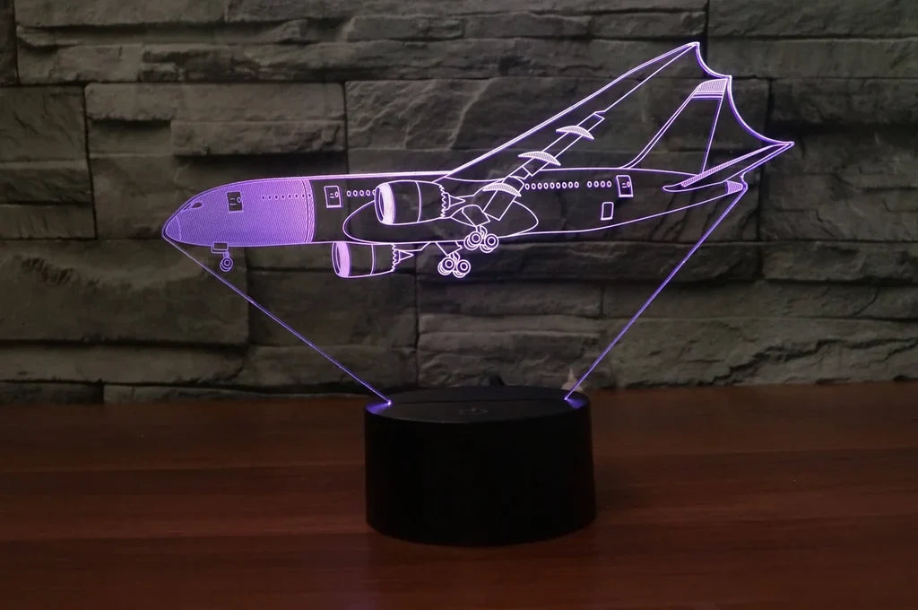 Customisable Boeing 787 3D Lamp - view 7