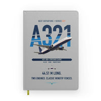 Thumbnail for Airbus A321 design on light gray notebook