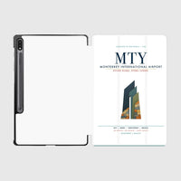 Thumbnail for Monterrey International Airport (MTY) design on white samsung tablet tablet case