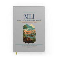 Thumbnail for Quad City International Airport (MLI) design on light gray notebook