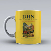Thumbnail for Dothan Regional Airport (DHN) airport code design on yellow ceramic mug