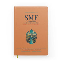 Thumbnail for Sacramento International Airport (SMF) design on orange notebook