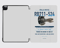 Thumbnail for RB211-524 design on light gray ipad tablet case