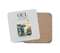 Thumbnail for Oulu Airport (OUL) design on light gray 1 piece coaster