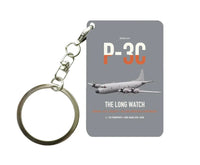 Thumbnail for P-3C Orion design on gray designed key chain, double-side print