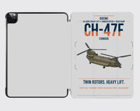 Thumbnail for Boeing CH-47F Chinook design on light gray ipad tablet case