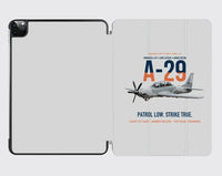 Thumbnail for A-29 Super Tucano Light Attack design on light gray ipad tablet case