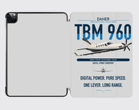 Thumbnail for Daher TBM 960 design on light gray ipad tablet case