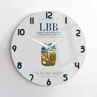 Thumbnail for Lubbock Preston Smith International Airport (LBB) design on light gray no frame wall clock