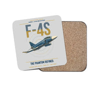 Thumbnail for F-4S Phantom II design on light gray 1 piece coaster