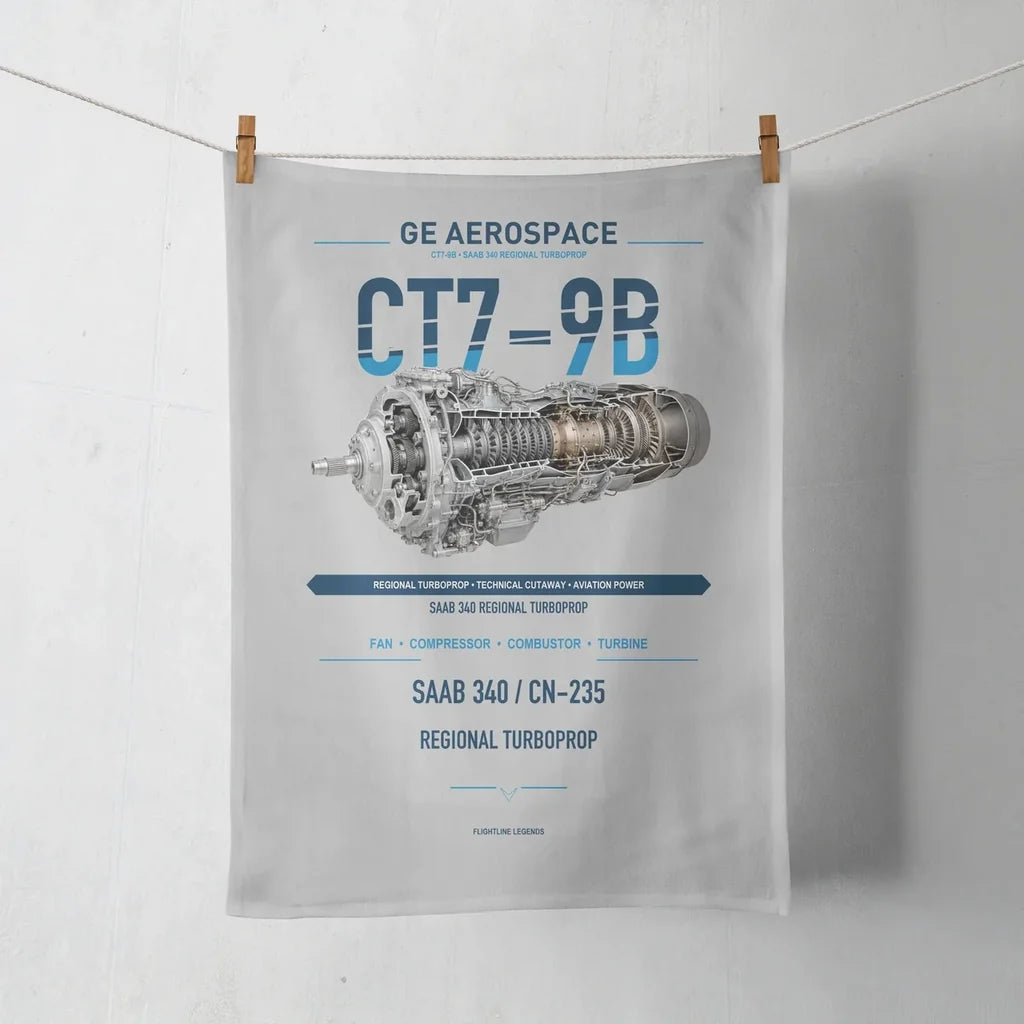 CT7-9B design on light gray towel