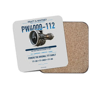 Thumbnail for Embraer ERJ145 design on light gray 1 piece coaster