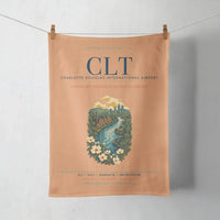 Thumbnail for Charlotte Douglas International Airport (CLT) design on orange towel