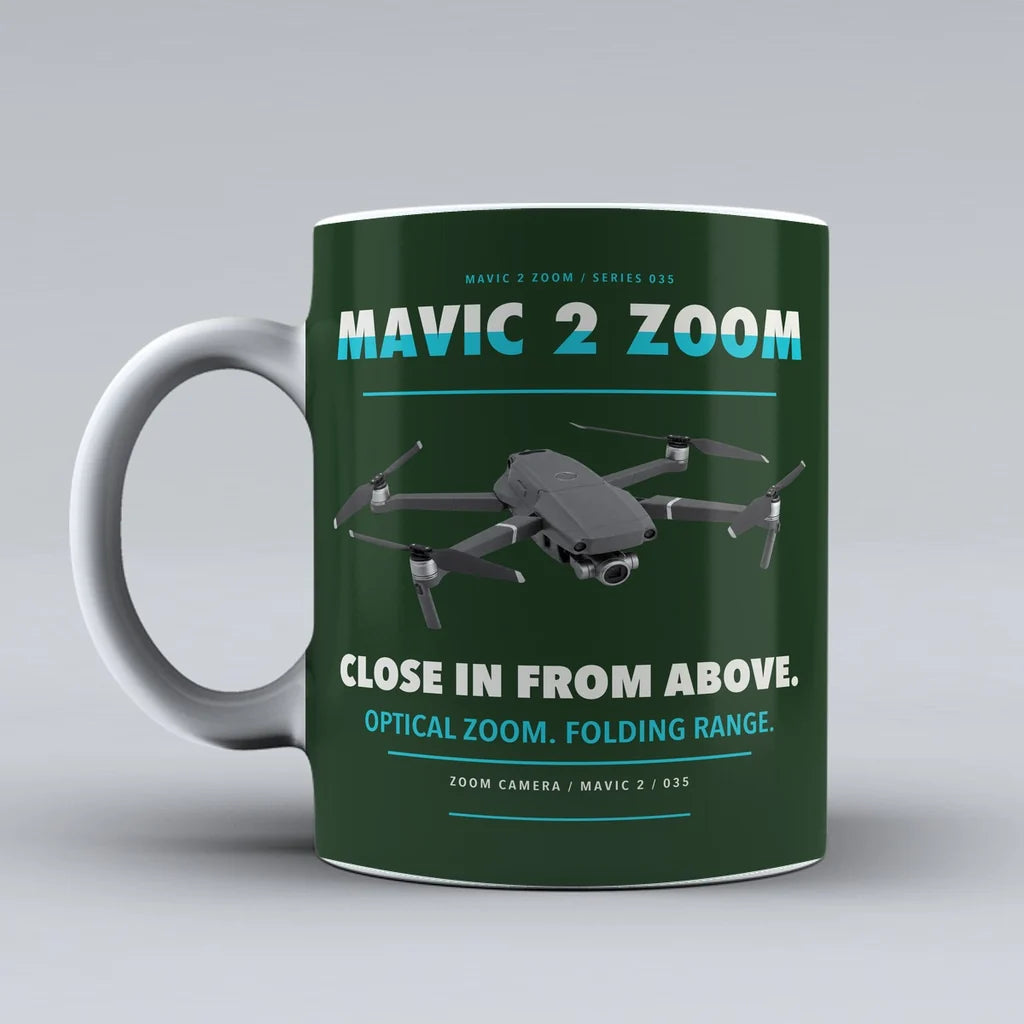 Mavic 2 Zoom Mug design on dark green dji