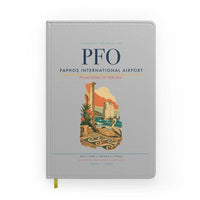 Thumbnail for Paphos International Airport (PFO) design on light gray notebook